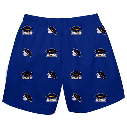 UC Santa Barbara Gauchos UCSB Boys Game Day Elastic Waist Classic Play Blue Pull On Shorts