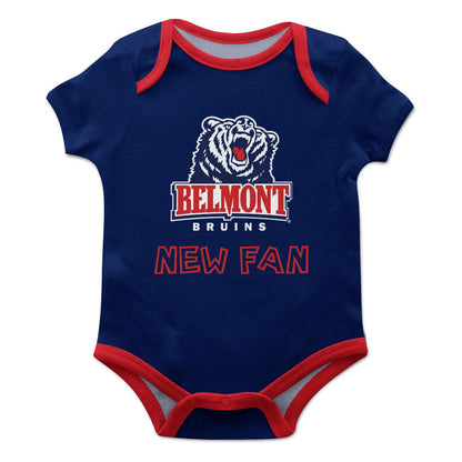 Belmont University Bruins Infant Game Day Blue Short Sleeve One Piece Jumpsuit by Vive La Fete