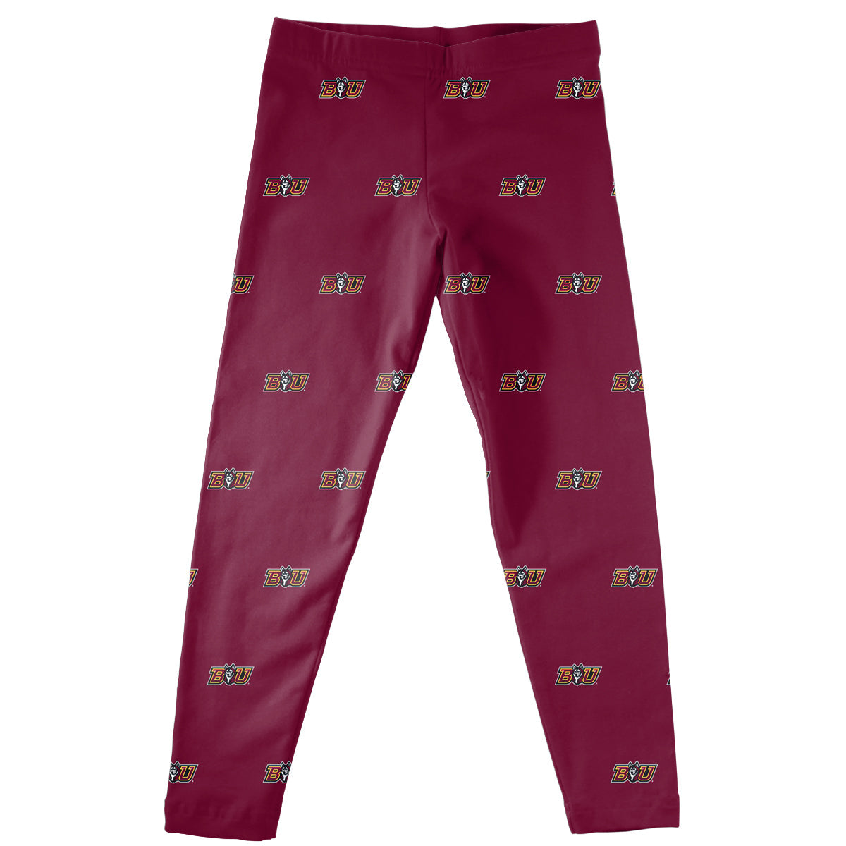 Bloomsburg Huskies Girls Game Day Classic Play Maroon Leggings Tights