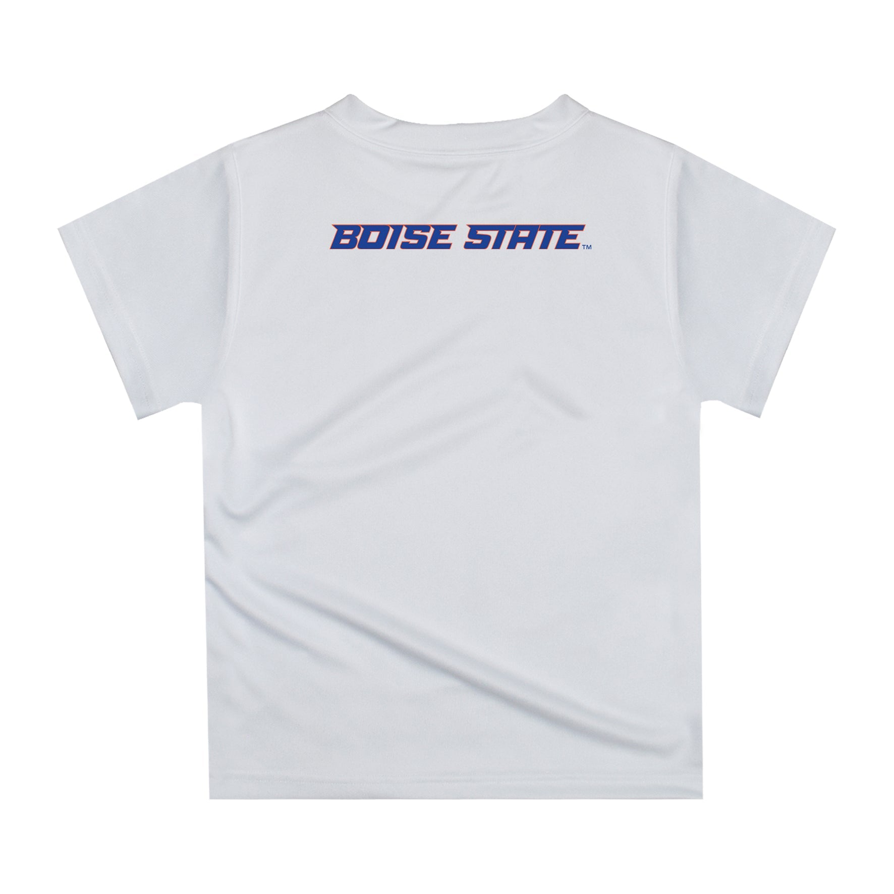 Boise State University Broncos Original Dripping Football Helmet White T-Shirt by Vive La Fete