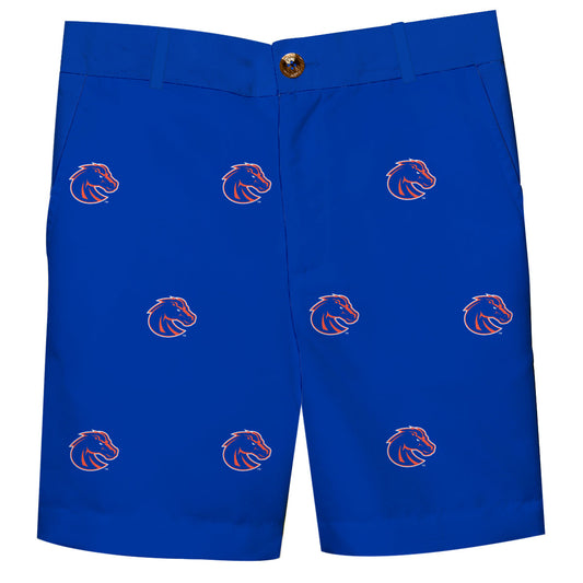 Boise State University Broncos Boys Game Day Blue Structured Shorts
