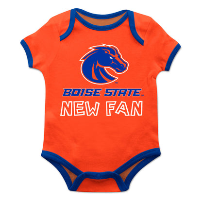 Boise State Broncos Infant Orange Short Sleeve One Piece Jumpsuit by Vive La Fete