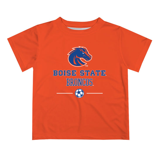 Boise State Broncos Vive La Fete Soccer V1 Orange Sleeve Tee Shirt