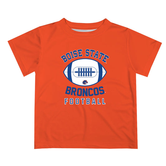 Boise State Broncos Vive La Fete Football V2 Orange Short Sleeve Tee Shirt