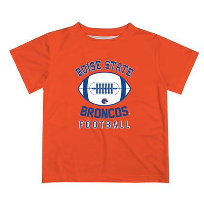 Boise State Broncos Vive La Fete Football V2 Orange Short Sleeve Tee Shirt