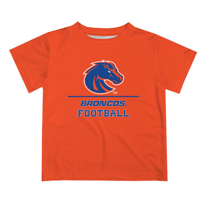 Boise State Broncos Vive La Fete Football V1 Orange Short Sleeve Tee Shirt