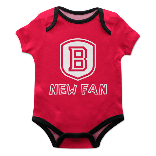 Bradley Braves Infant Game Day Red Short Sleeve One Piece Jumpsuit by Vive La Fete