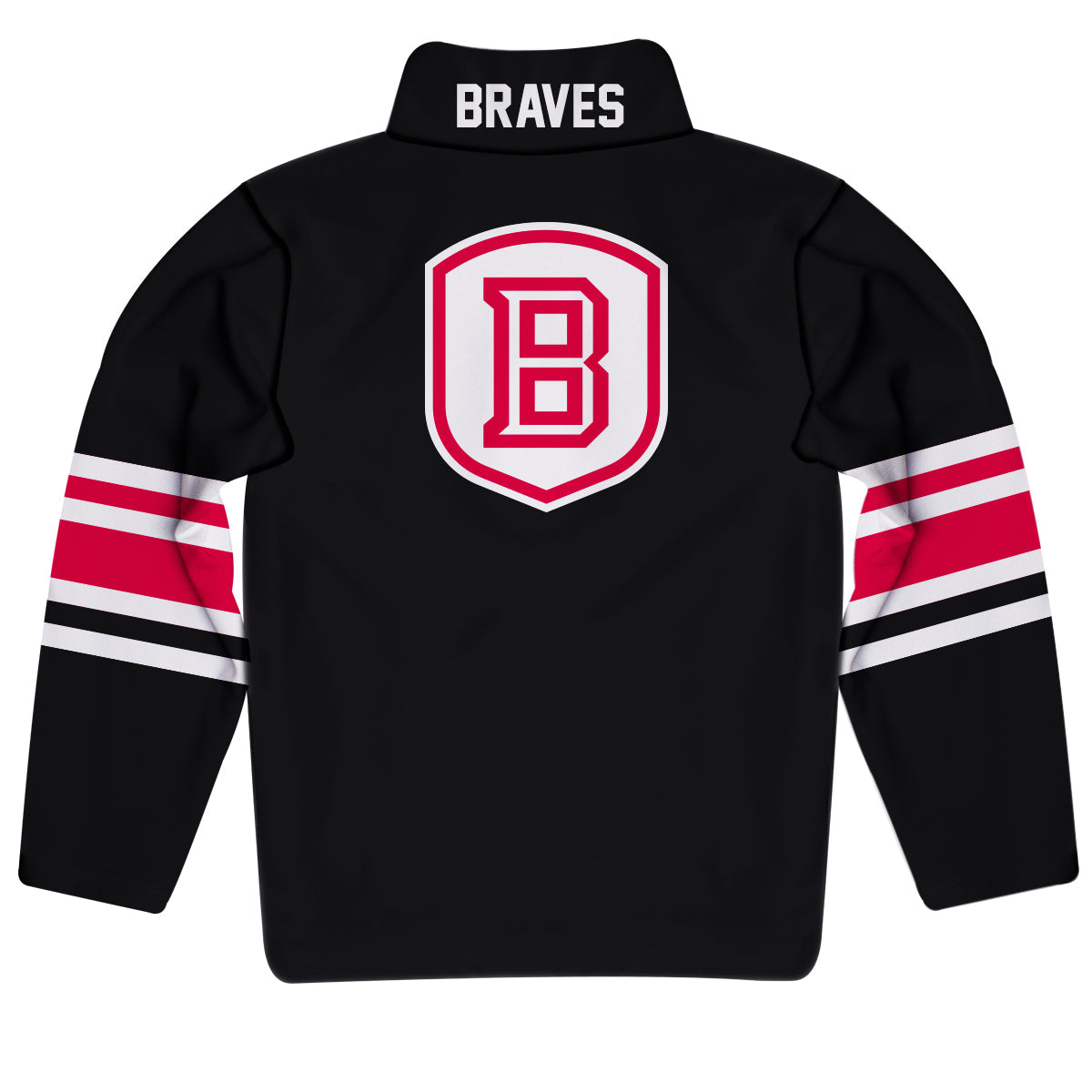 Bradley University Braves Game Day Black Quarter Zip Pullover for Infants Toddlers by Vive La Fete