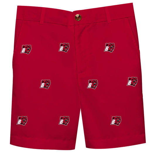 Bridgewater State University Bears BSU Boys Game Day Red Structured Shorts