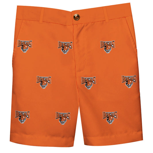 Buffalo State Bengals Boys Game Day Orange Structured Dress Shorts