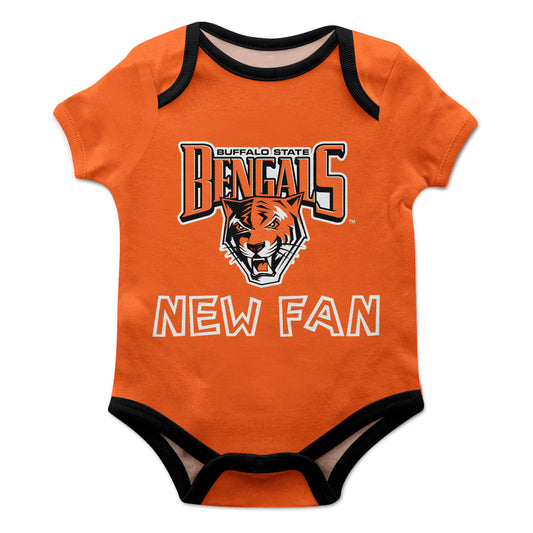 Buffalo State Bengals Infant Game Day Orange Short Sleeve One Piece Jumpsuit by Vive La Fete