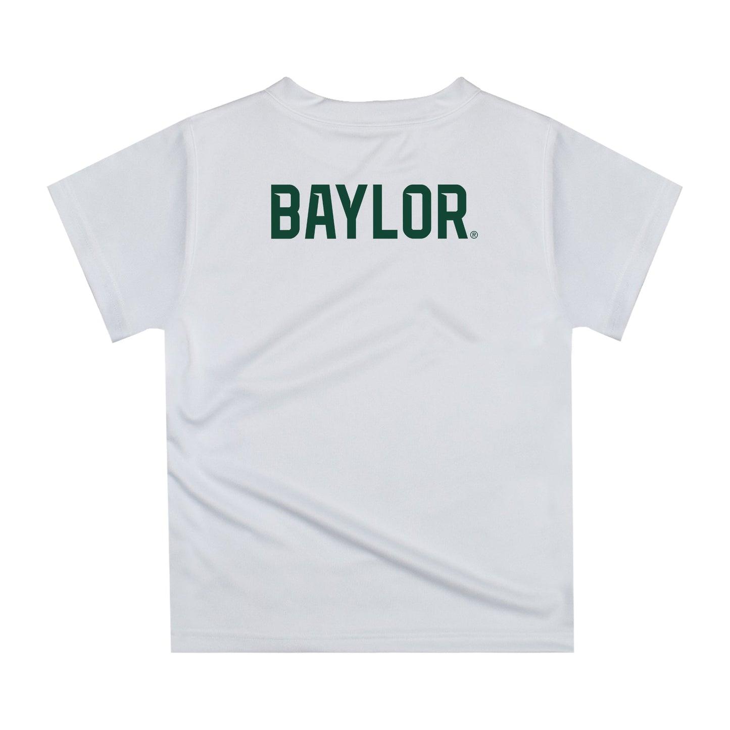 Baylor Bears Original Dripping Football Helmet White T-Shirt by Vive La Fete