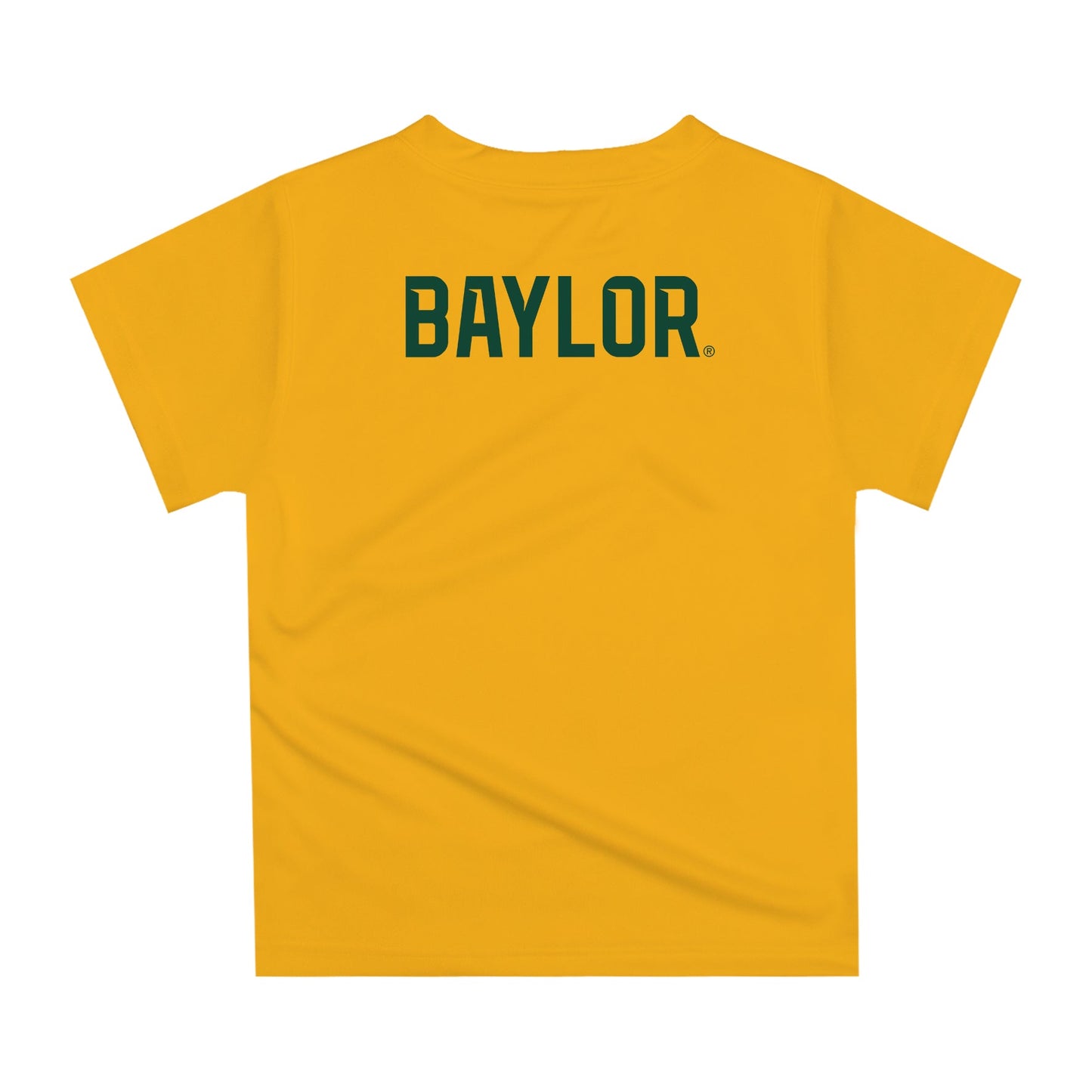 Baylor Bears Original Dripping Football Helmet Gold T-Shirt by Vive La Fete