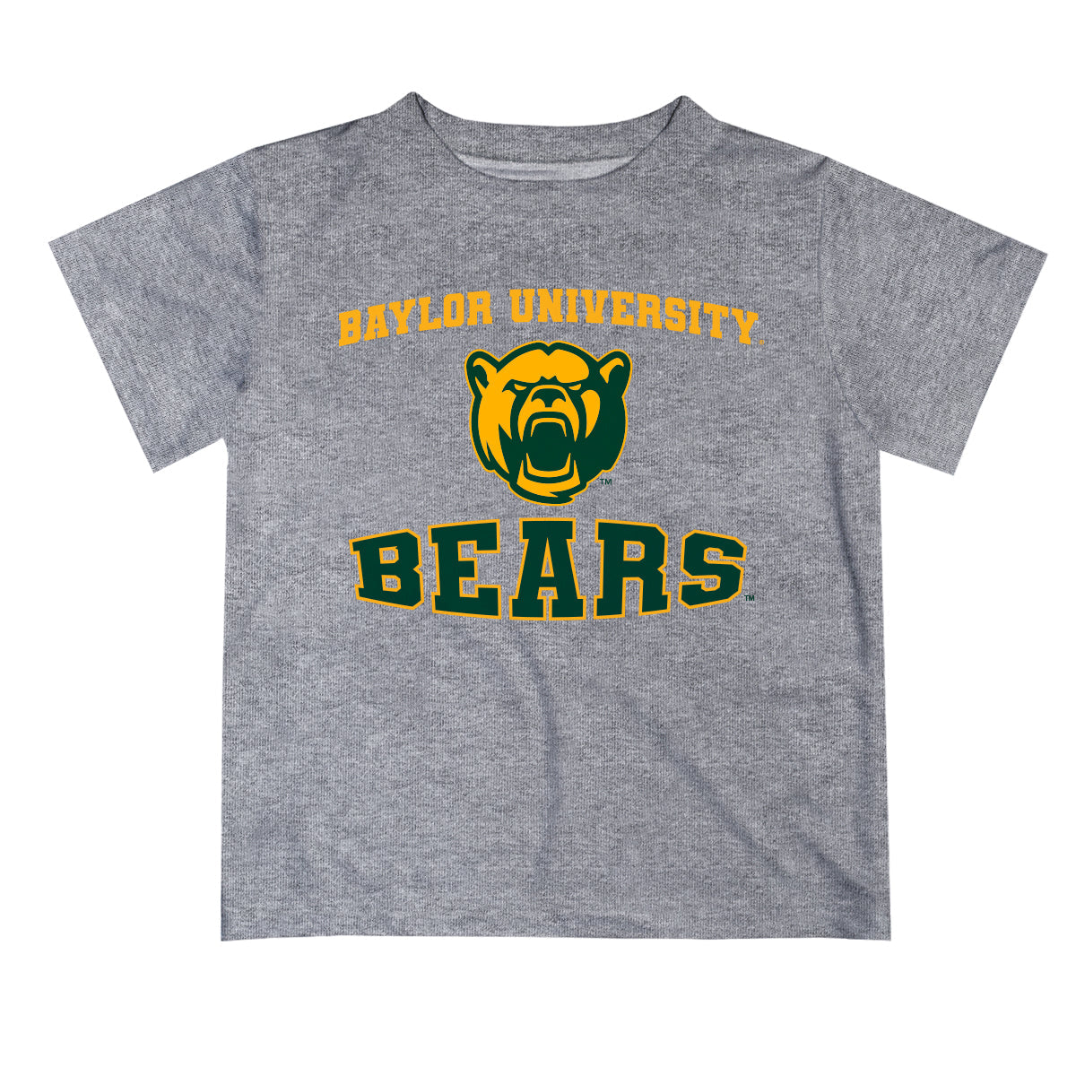 Baylor Bears Vive La Fete Boys Game Day V3 Heather Gray Short Sleeve Tee Shirt