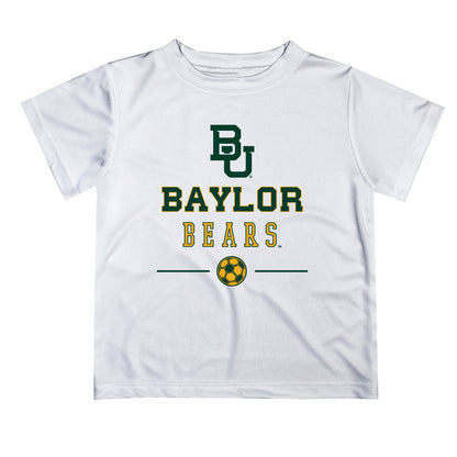 Baylor Bears Vive La Fete Soccer V1 White Short Sleeve Tee Shirt