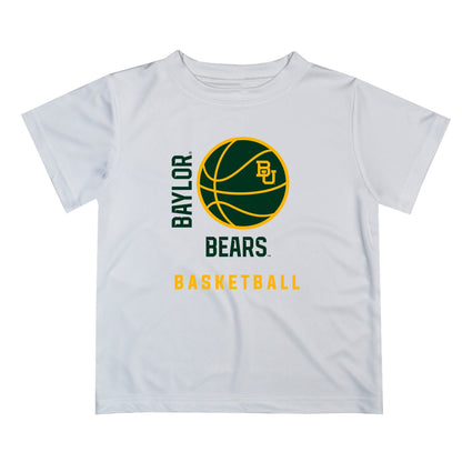 Baylor Bears Vive La Fete Basketball V1 White Short Sleeve Tee Shirt