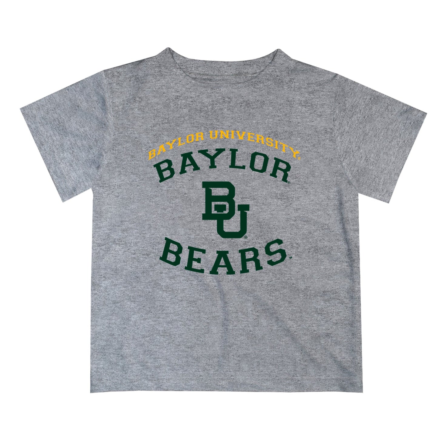 Baylor Bears Vive La Fete Boys Game Day V1 Heather Gray Short Sleeve Tee Shirt