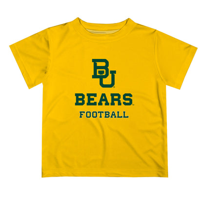 Baylor Bears Vive La Fete Football V1 Gold Short Sleeve Tee Shirt