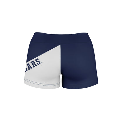 BYU Cougars Vive La Fete Game Day Collegiate Leg Color Block Women Navy White Optimum Yoga Short - Vive La F̻te - Online Apparel Store