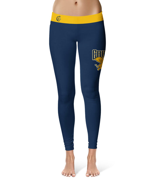 Canisius College Griffs Vive La Fete Game Day Collegiate Logo on Thigh Blue Women Yoga Leggings 2.5 Waist Tights