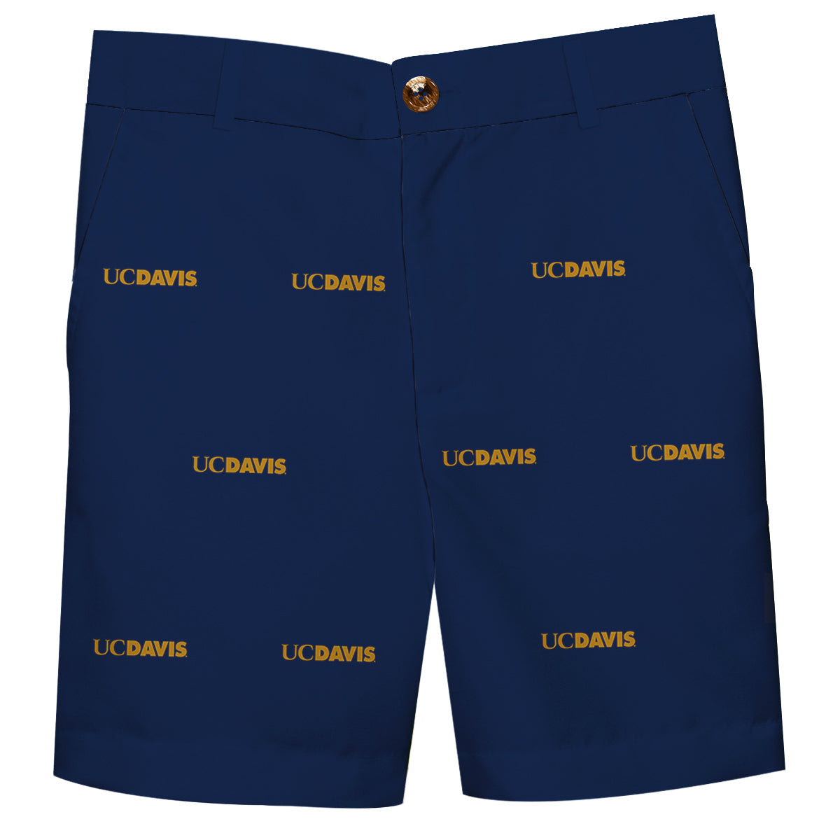 UC Davis Aggies Boys Game Day Navy Structured Dress Shorts