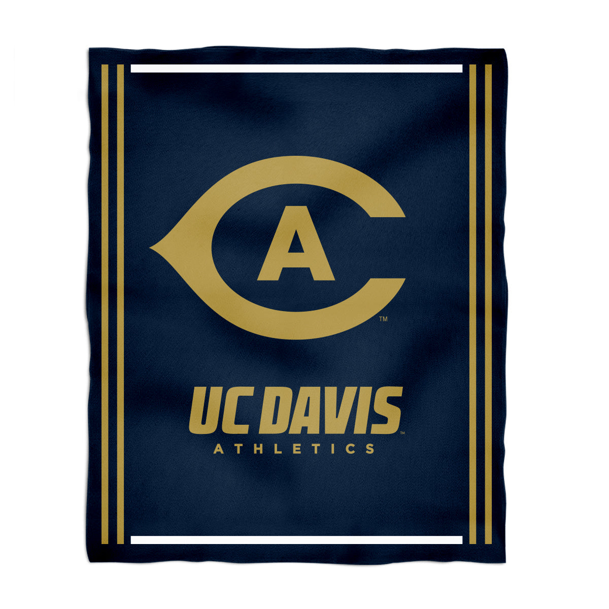 UC Davis Aggies Kids Game Day Blue Plush Soft Minky Blanket 36 x 48 Mascot