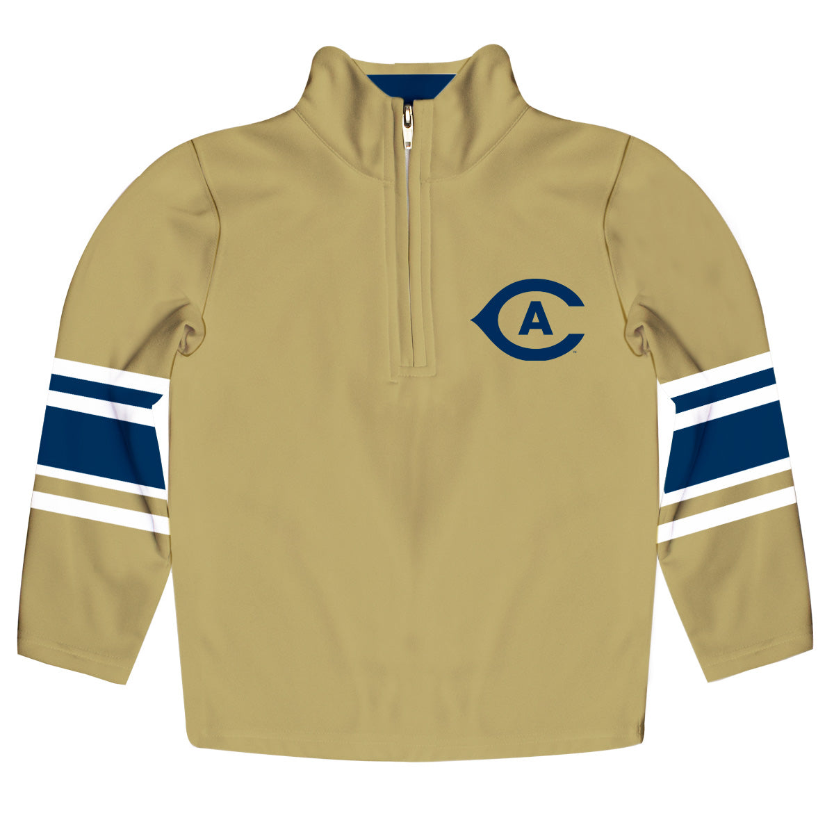 UC Davis Aggies Game Day Gold Quarter Zip Pullover for Infants Toddlers by Vive La Fete