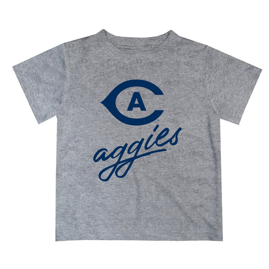 UC Davis Aggies Vive La Fete Script V1 Gray Short Sleeve Tee Shirt