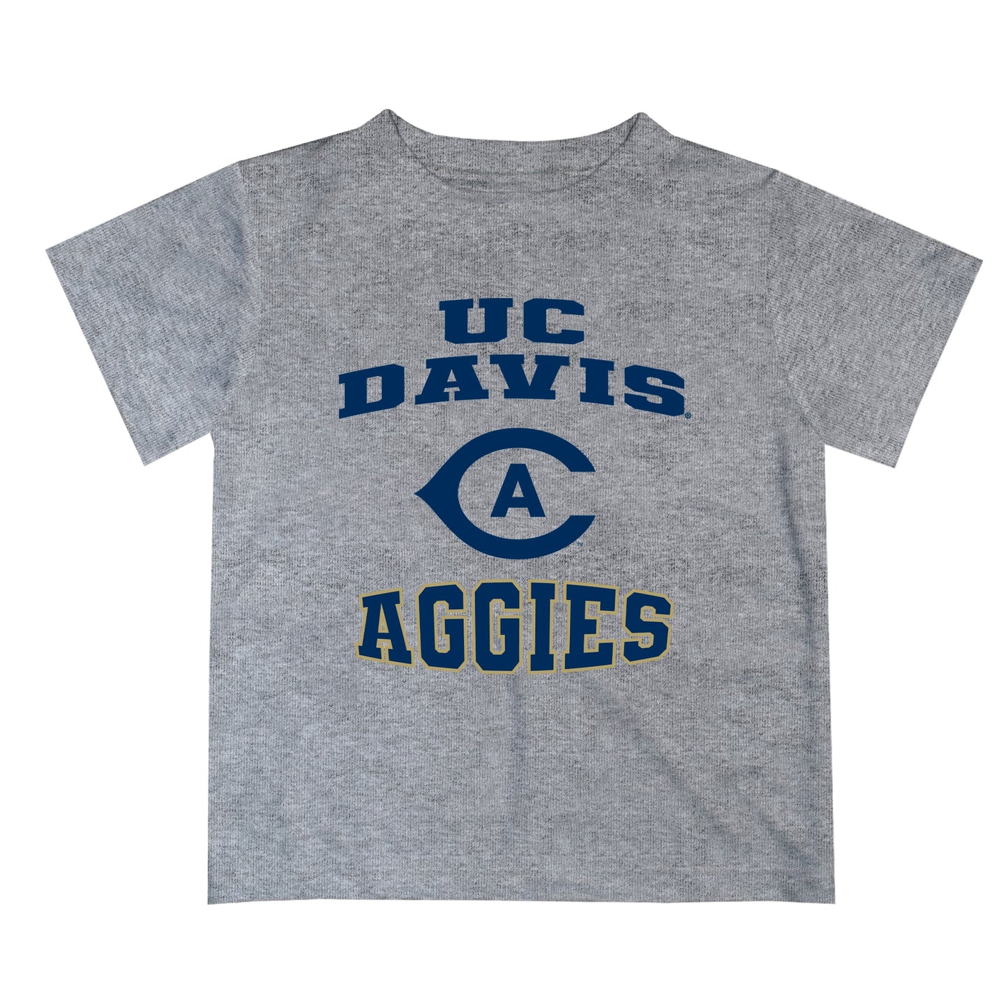 UC Davis Aggies Vive La Fete Boys Game Day V3 Gray Short Sleeve Tee Shirt