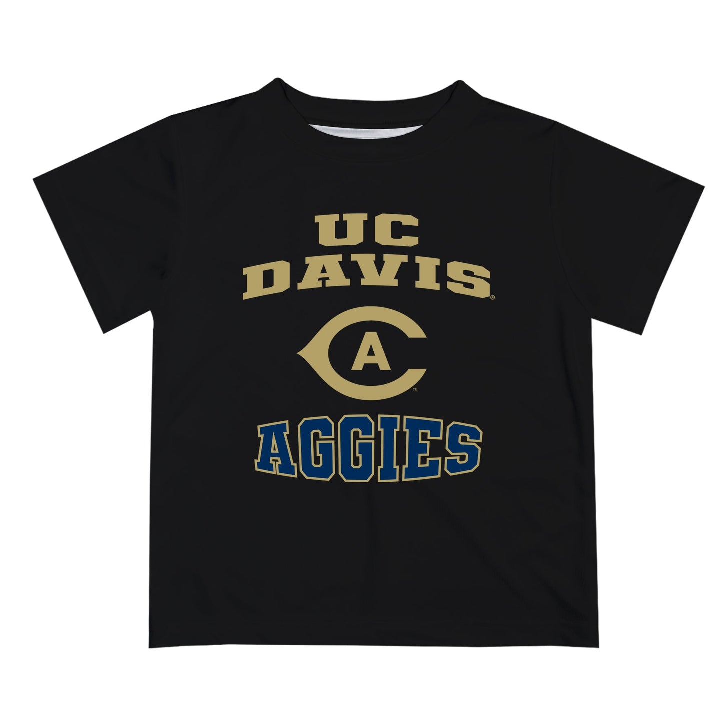 UC Davis Aggies Vive La Fete Boys Game Day V3 Black Short Sleeve Tee Shirt