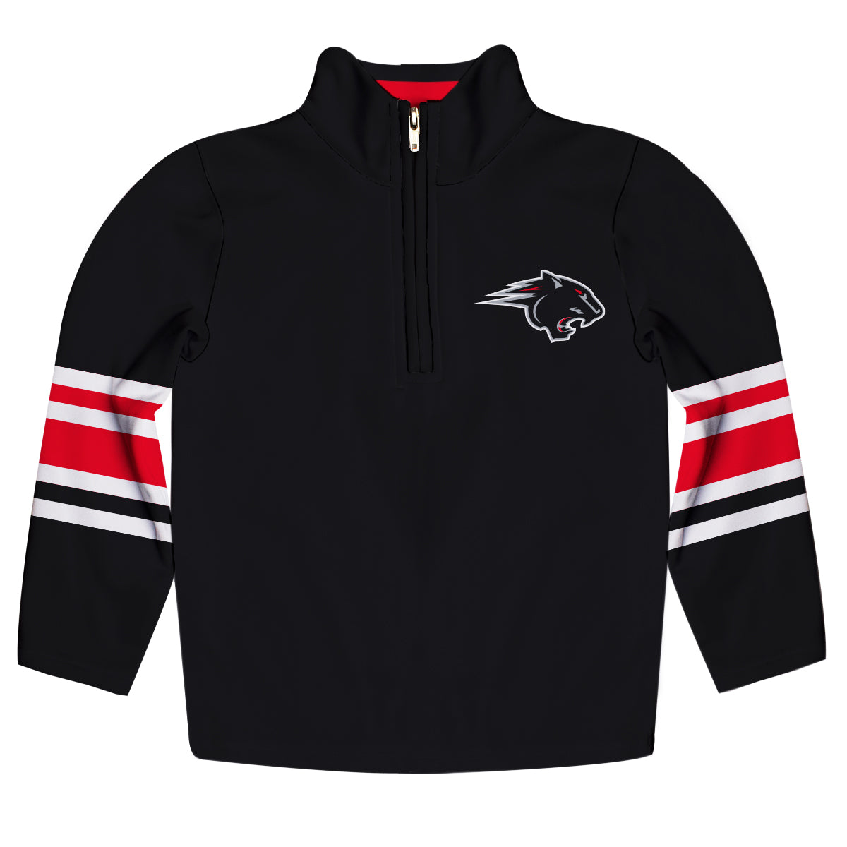 Clark Atlanta University Panthers Game Day Black Quarter Zip Pullover for Infants Toddlers by Vive La Fete