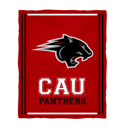 Clark Atlanta University Panthers Kids Game Day Red Plush Soft Minky Blanket 36 x 48 Mascot