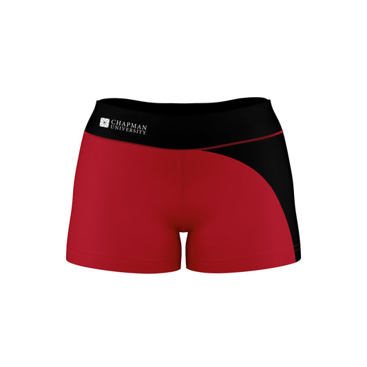 Chapman University Panthers Vive La Fete Collegiate Waist Color Block Women Red Black Optimum Yoga Short