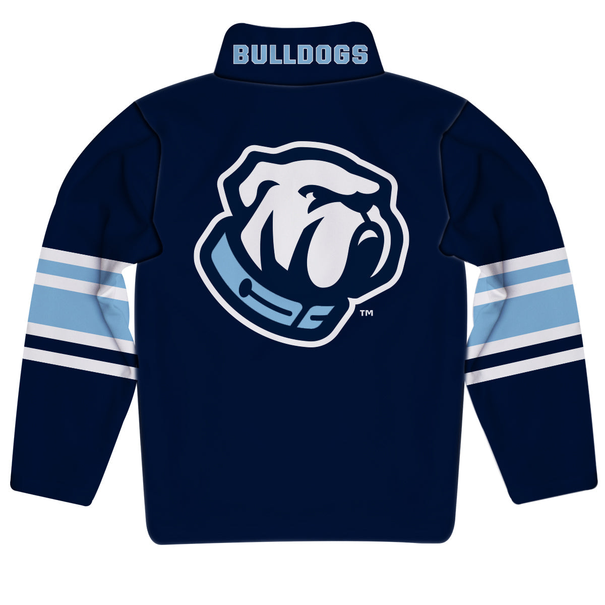 The Citadel Bulldogs Game Day Blue Quarter Zip Pullover for Infants Toddlers by Vive La Fete