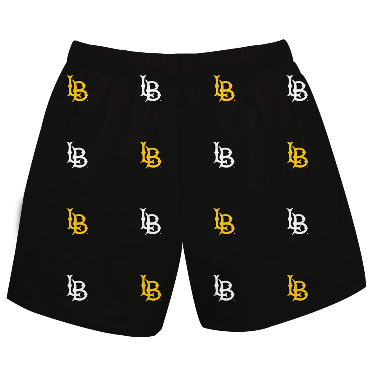 Cal State Long Beach 49ers Boys Game Day Elastic Waist Classic Play Black Pull On Shorts