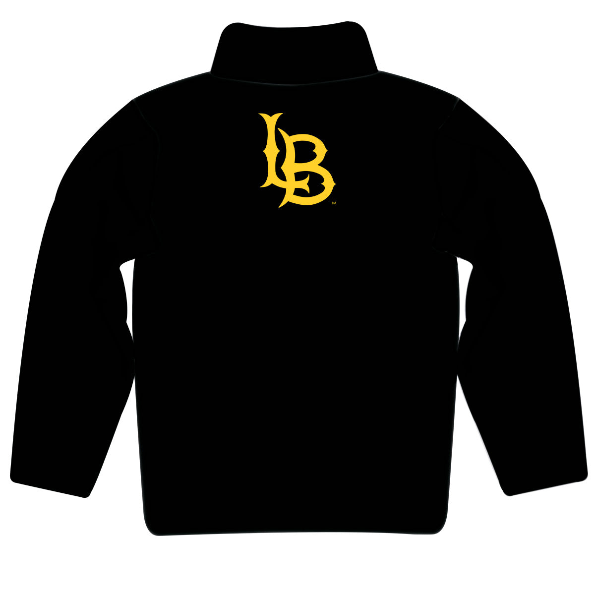 CSULB 49ers Game Day Solid Black Quarter Zip Pullover for Infants Toddlers by Vive La Fete