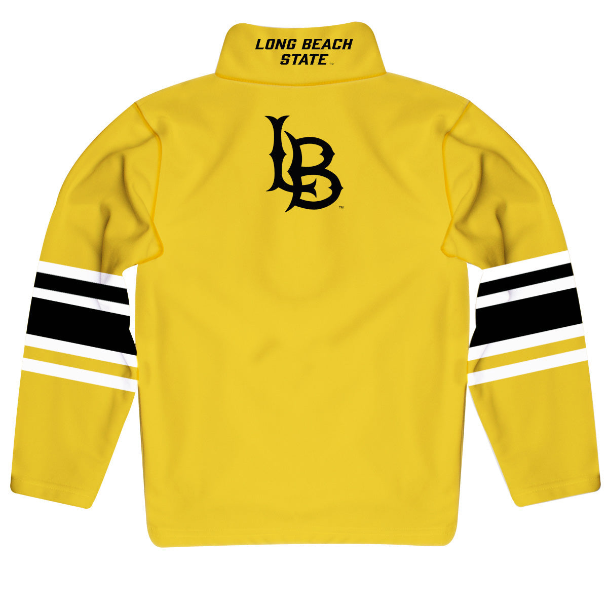 CSULB 49ers Game Day Gold Quarter Zip Pullover for Infants Toddlers by Vive La Fete