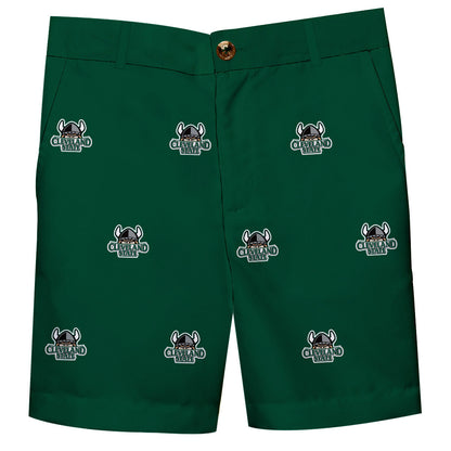 Cleveland State VikingsVive La Fete Boys Game Day Green Structured Dress Shorts
