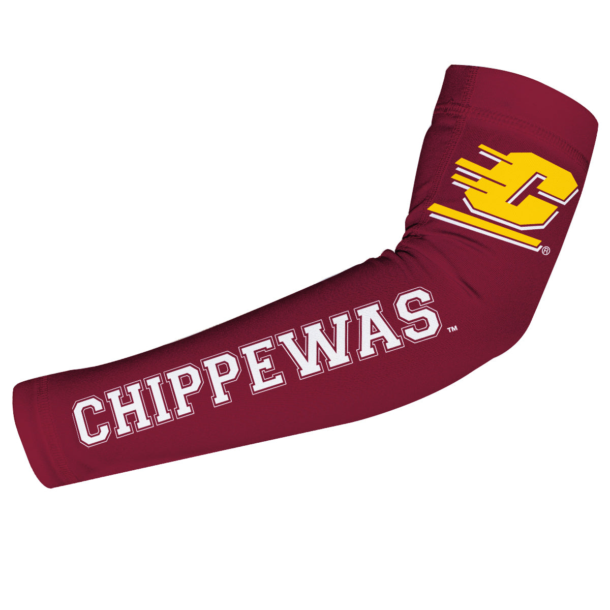 Central Michigan Chippewas Arm Sleeve Solid Maroon - Vive La F̻te - Online Apparel Store