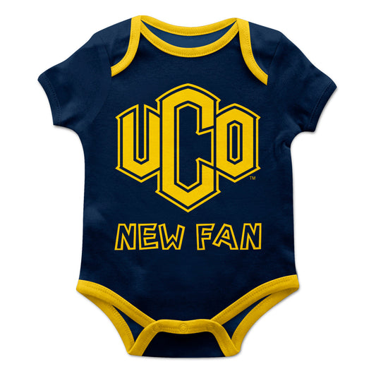 University of Central Oklahoma Blue Short Sleeve Boys One Piece Jumpsuit UCO by Vive La Fete