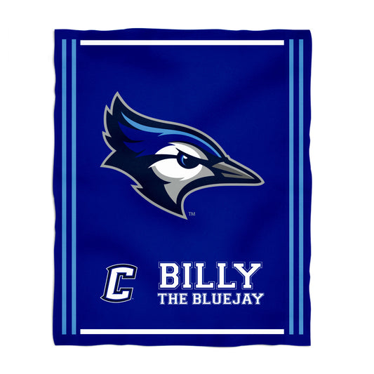 Creighton University Bluejays Kids Game Day Blue Plush Soft Minky Blanket 36 x 48 Mascot