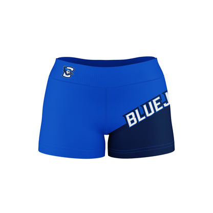 Creighton University Bluejays Vive La Fete Game Day Collegiate Leg Color Block Women Blue Navy Optimum Yoga Short