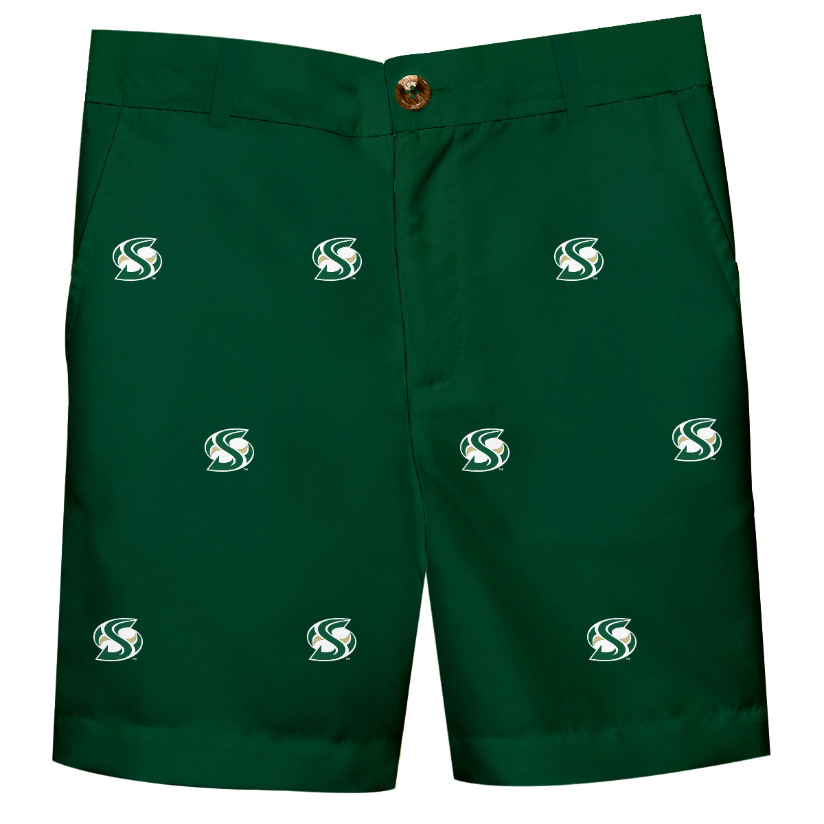 Sacramento State Hornets Boys Game Day Green Structured Shorts