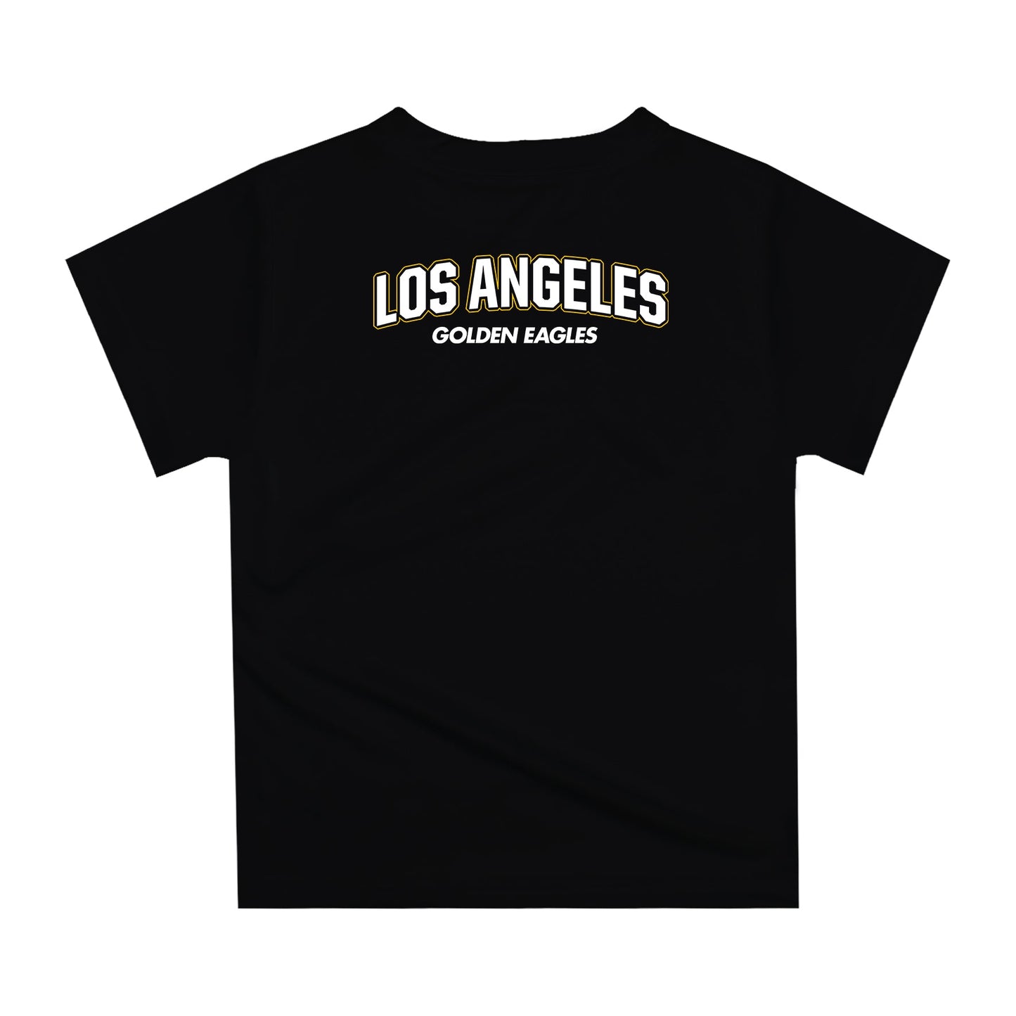 Cal State Los Angeles Golden Eagles Original Dripping Basketball Black T-Shirt by Vive La Fete