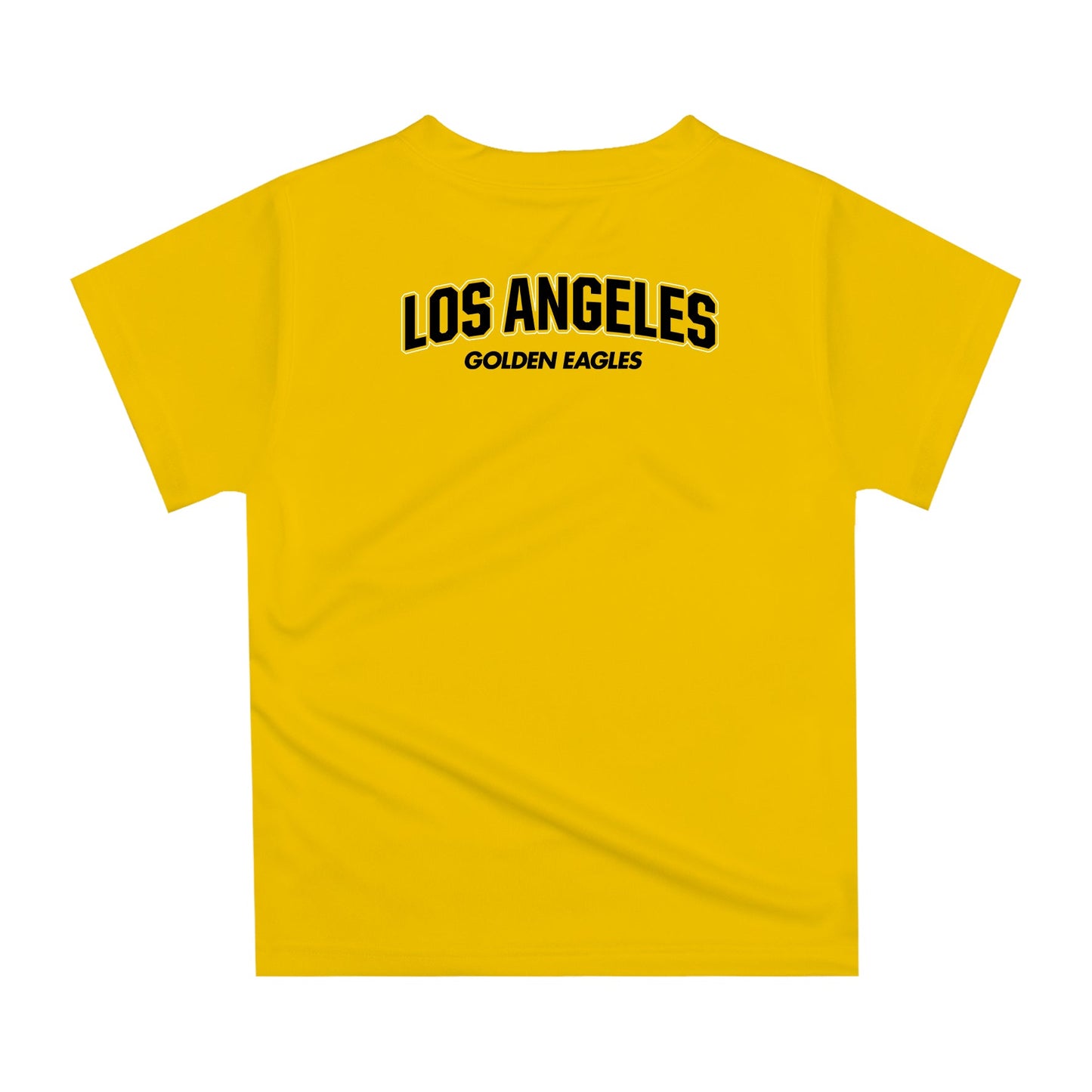 Cal State Los Angeles Golden Eagles Original Dripping Basketball Gold T-Shirt by Vive La Fete