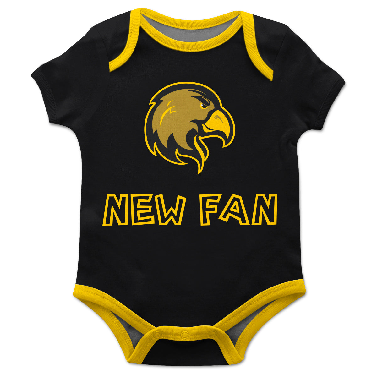 Cal State LA Golden Eagles Infant Game Day Black Short Sleeve One Piece Jumpsuit by Vive La Fete