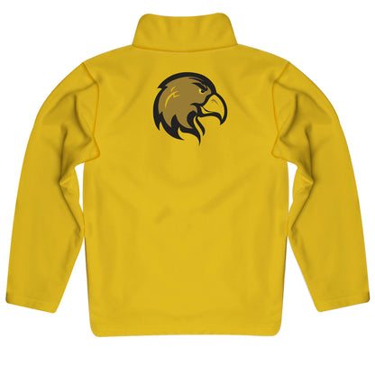 Cal State LA Golden Eagles Game Day Solid Black Quarter Zip Pullover for Infants Toddlers by Vive La Fete