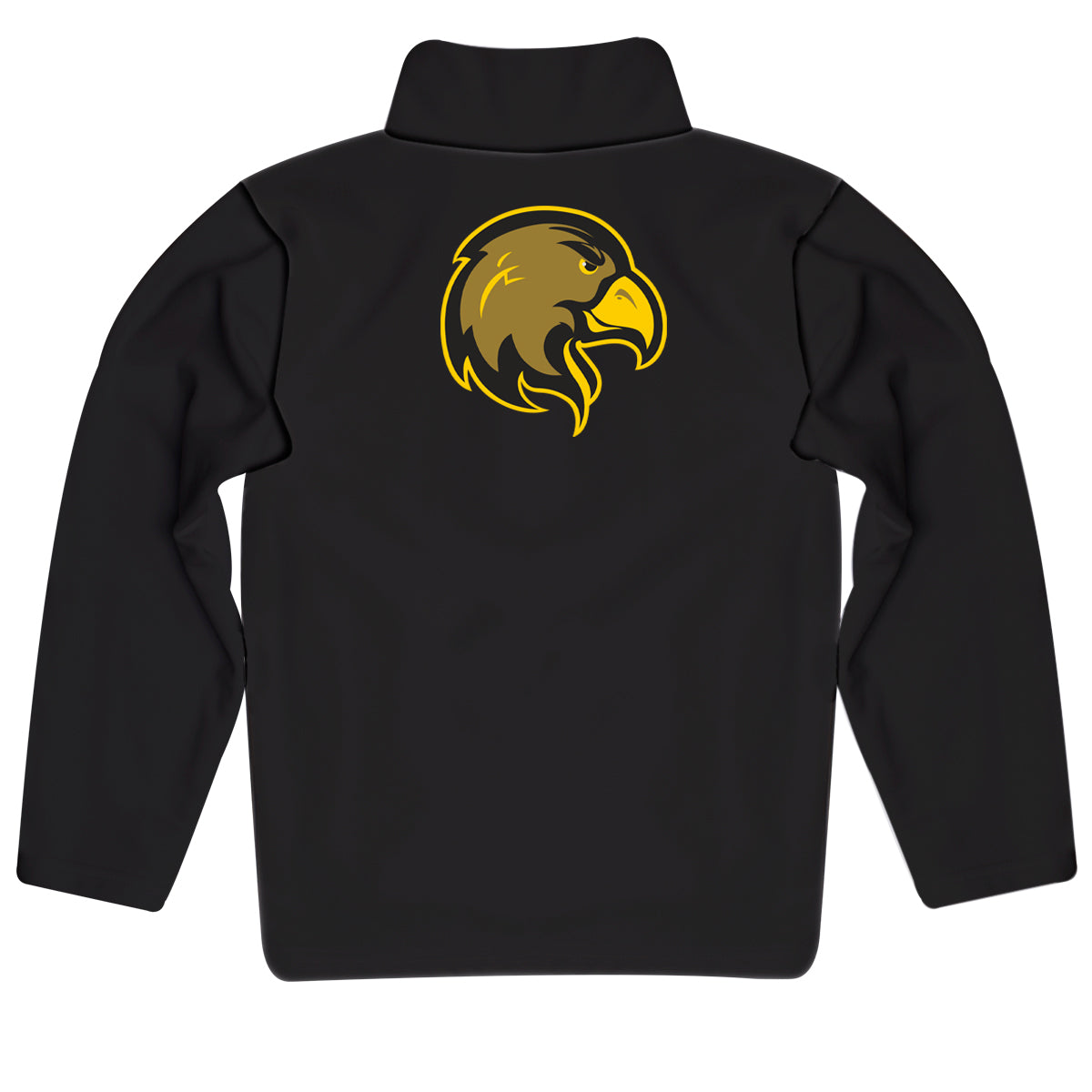 Cal State LA Golden Eagles Game Day Solid Black Quarter Zip Pullover for Infants Toddlers by Vive La Fete