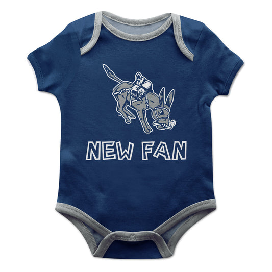 Mines Orediggers Infant Game Day Blue Short Sleeve One Piece Jumpsuit by Vive La Fete