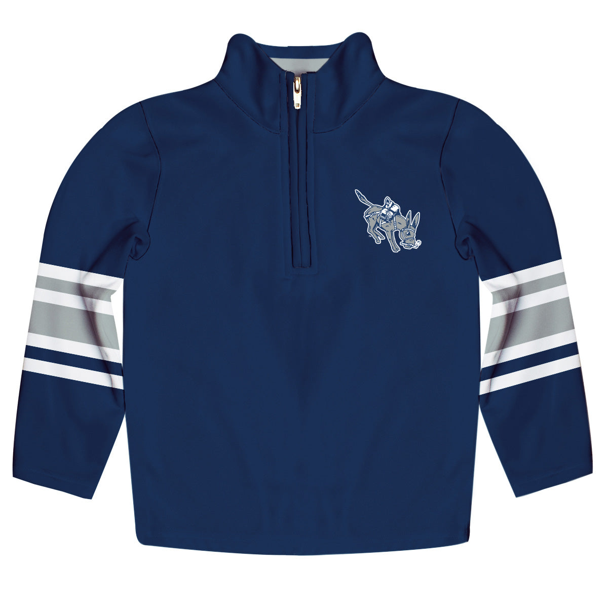 Colorado School of Mines Orediggers Game Day Blue Quarter Zip Pullover for Infants Toddlers by Vive La Fete